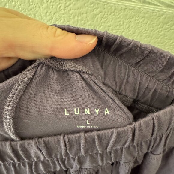 LUNYA Organic Pima Wide Leg Pant Size Large - Picture 4 of 6